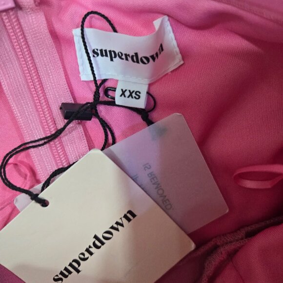 BNWT superdown Ryleigh Strapless Maxi Dress in Pink Size XXS - Picture 9 of 11